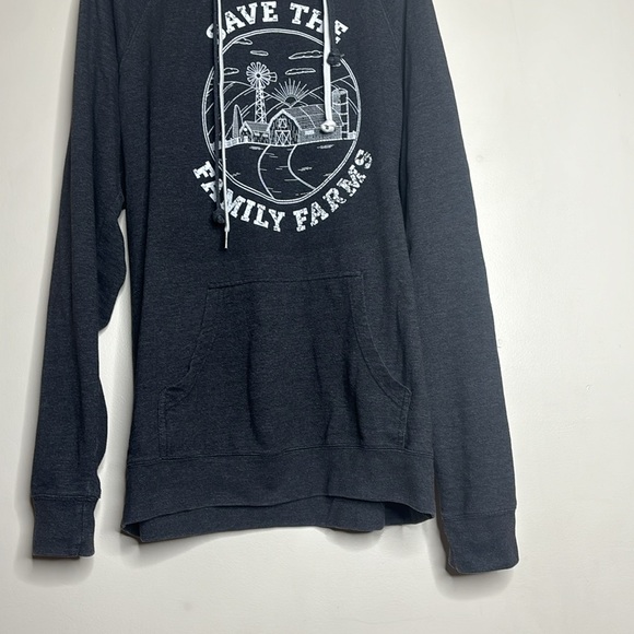 Patricia Soule | Gray Oversized Hooded Sweatshirt | Save The family Farms UNITE - Picture 3 of 7